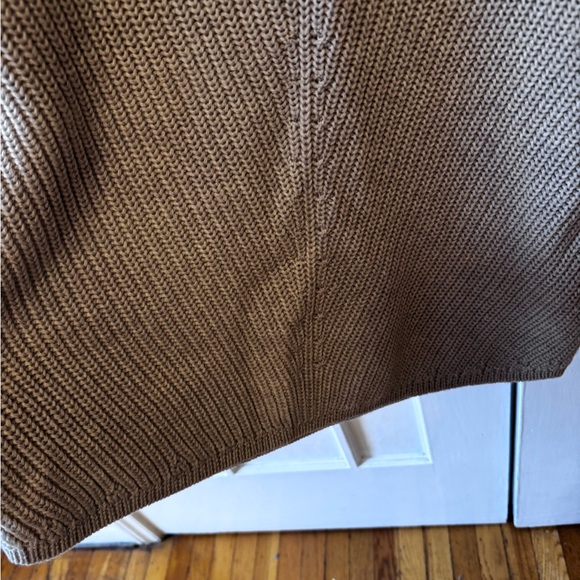 Wilfred Light Grey V-Neck Merino Wool Sweater Dress - Picture 5 of 7